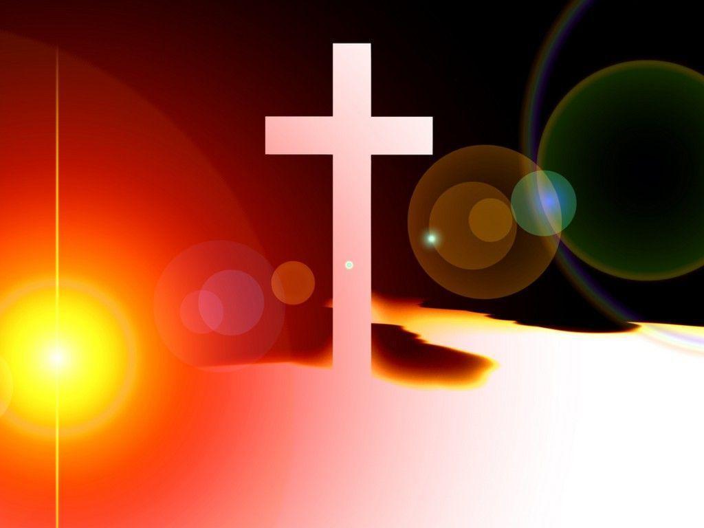 Religious Cross With Some Added Illumination Christian Wallpaper