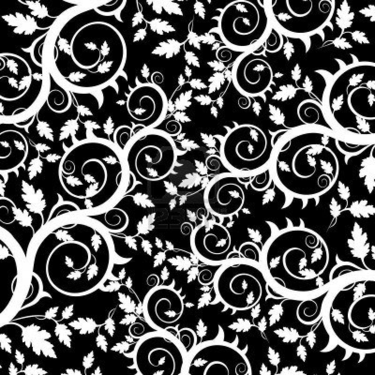 Flower Black And White Background Image 6 HD Wallpaper