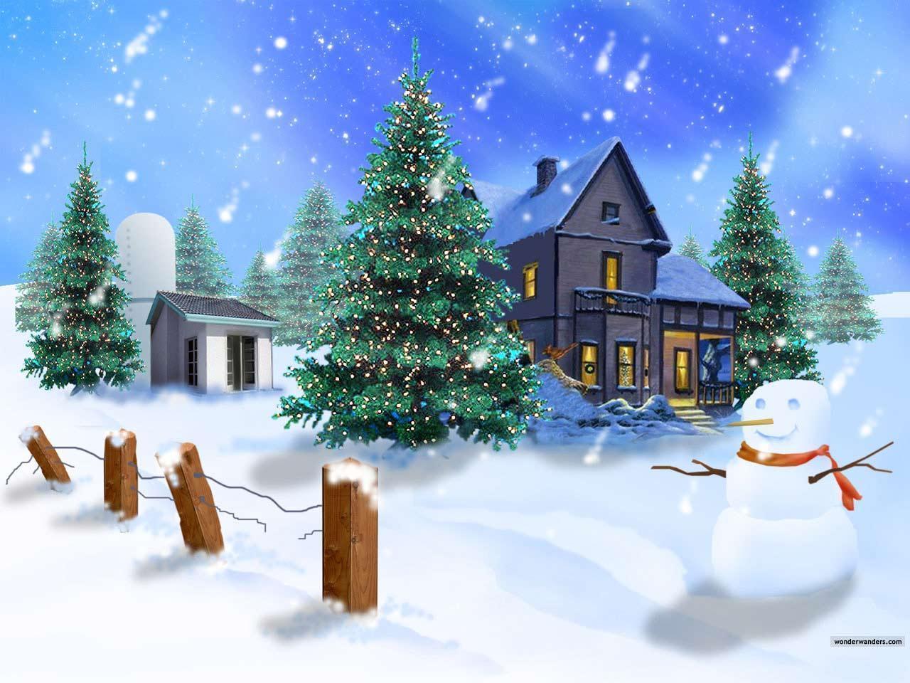 Snowman picture free desktop background wallpaper image