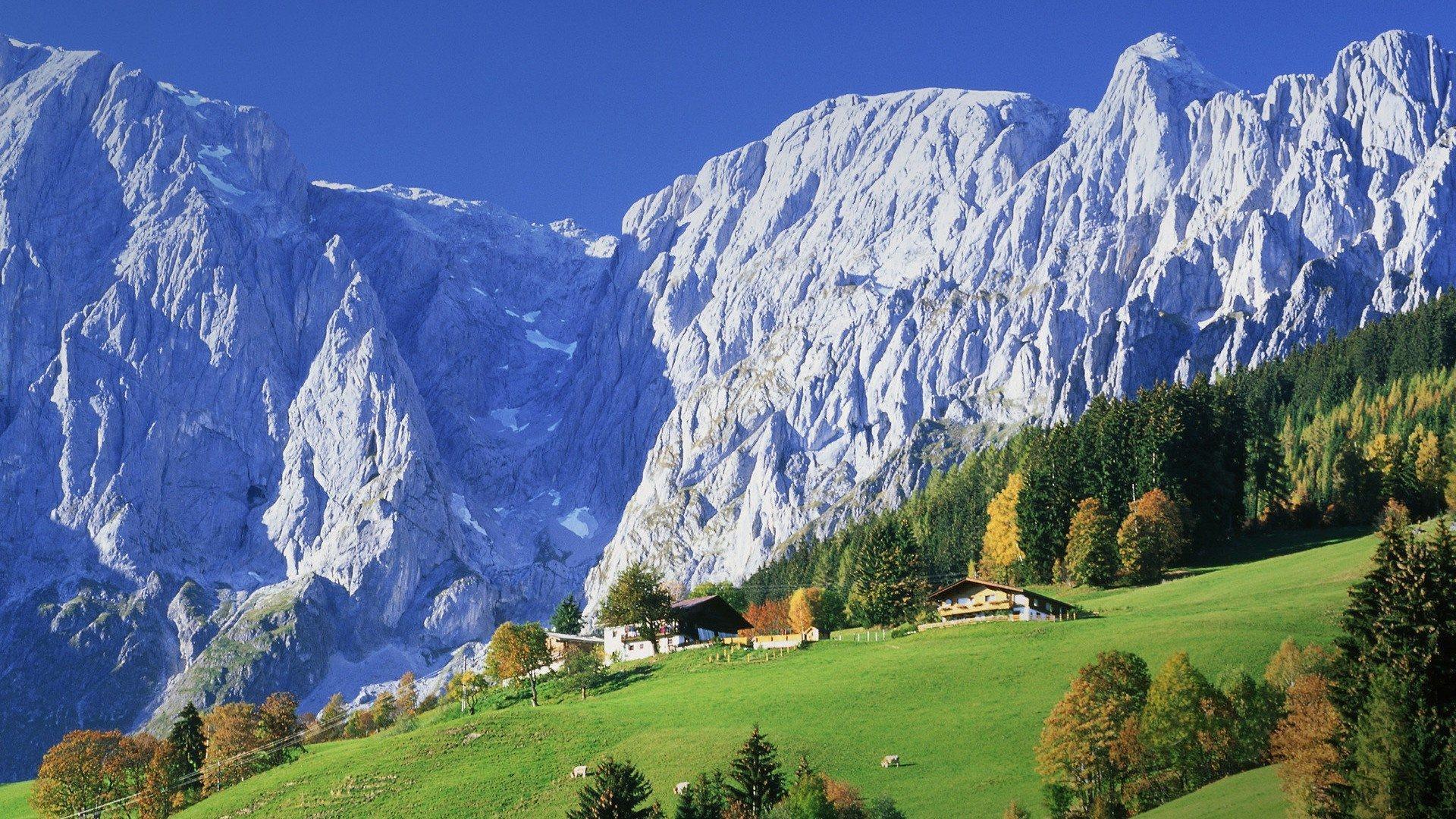 Stuning Scenery In Austrian Alps Wallpaper 1920x1080 px Free