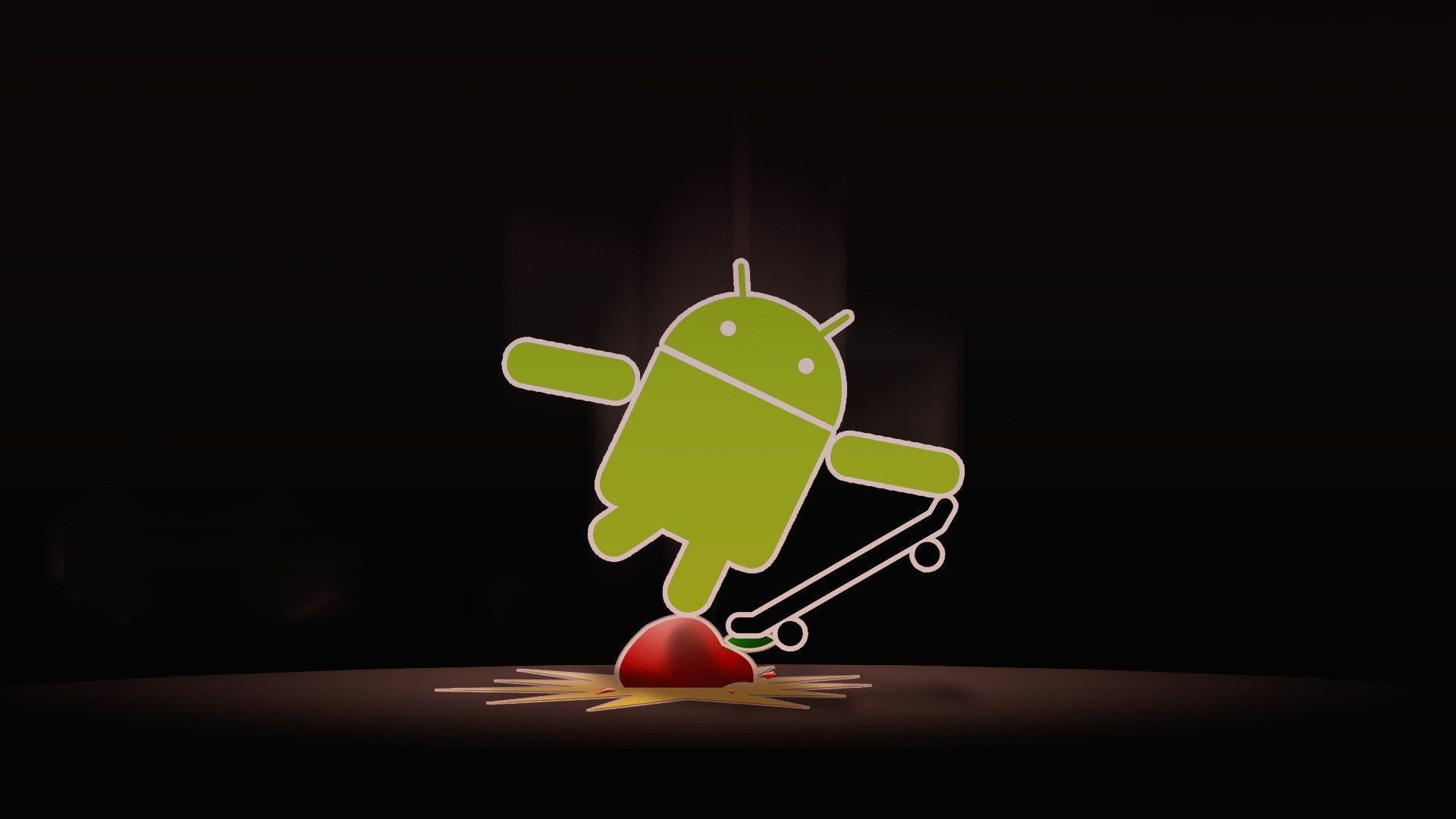 Technology Android Vs Apple Wallpaper HD Wallpaper Black Android
