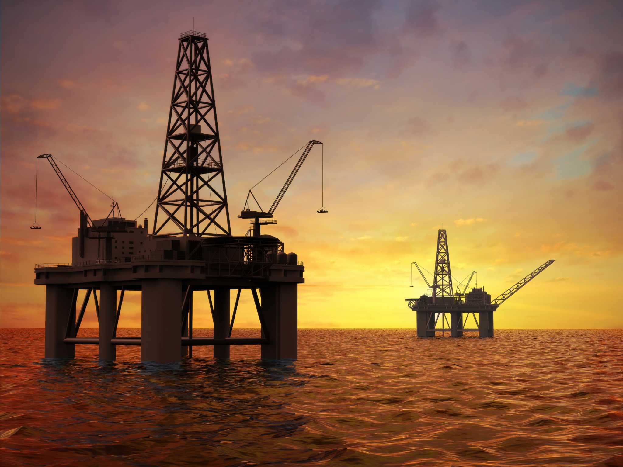 image For > Oil And Gas Platform Wallpaper