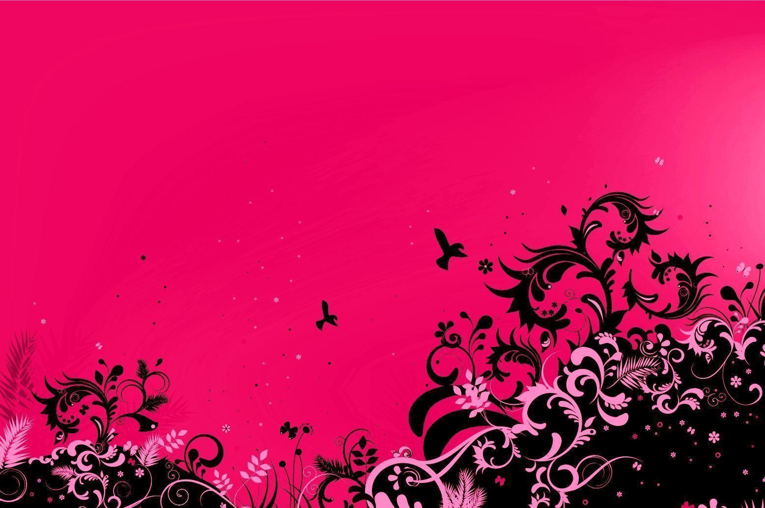 Wallpaper For > Black And Pink Abstract Background