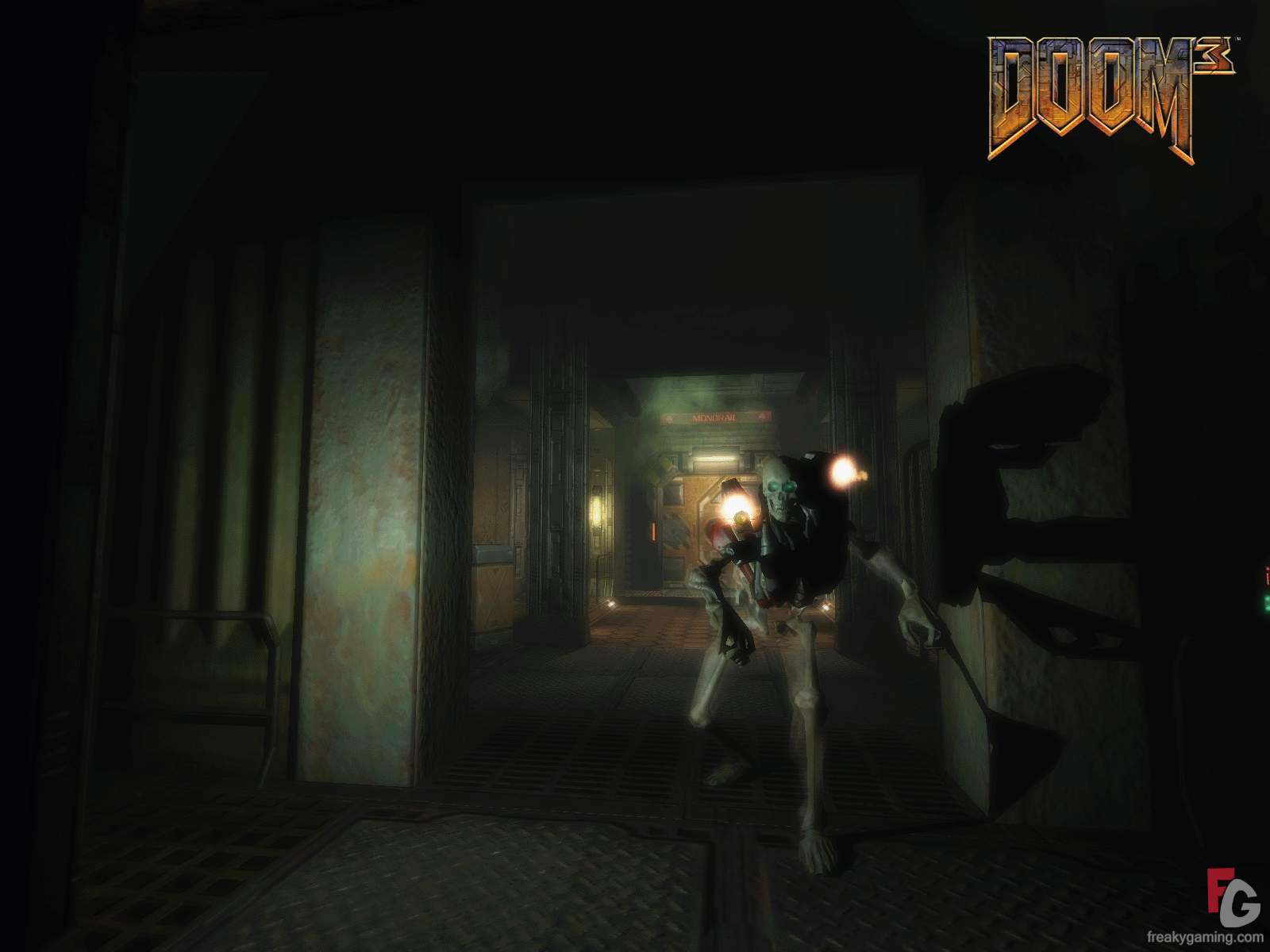 Doom 3 Revenant Monorail Wallpaper