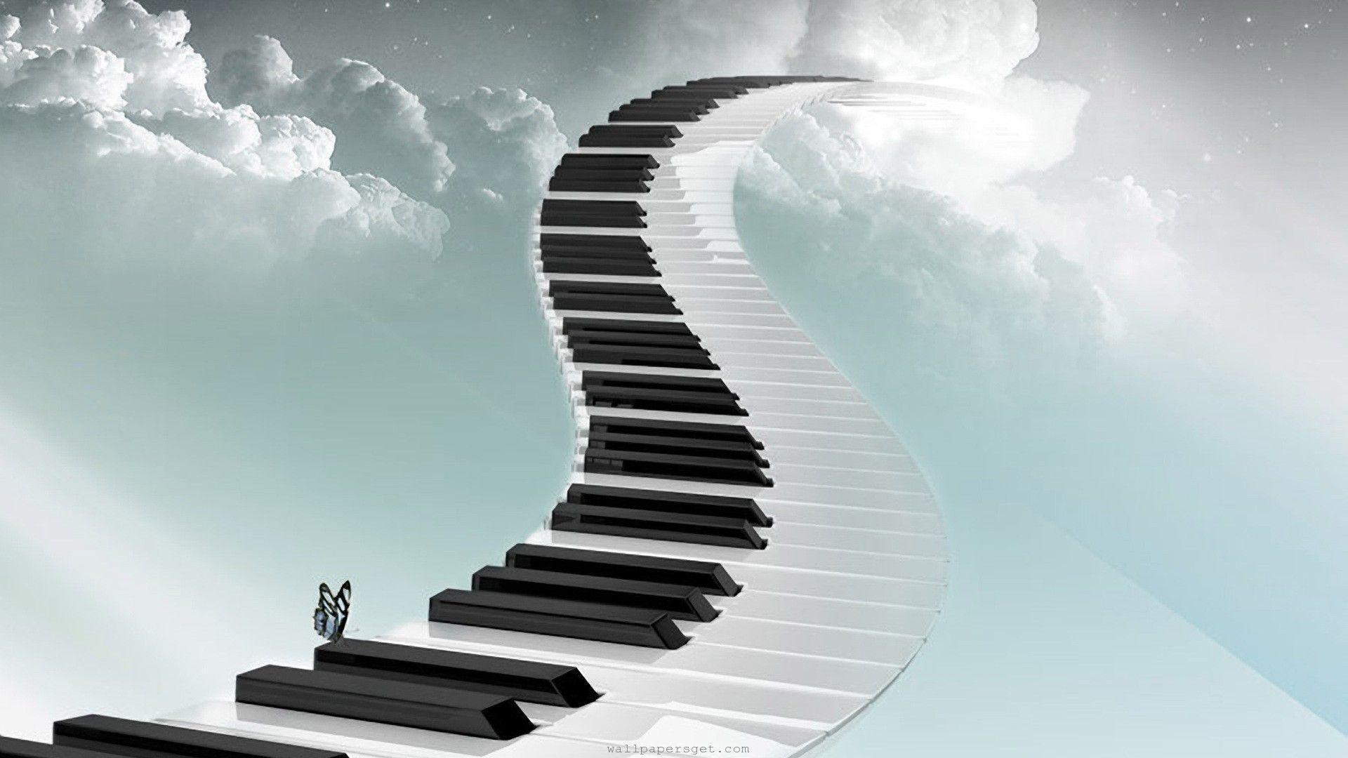 Music Keyboard To Heaven HD Image Wallpaper Image