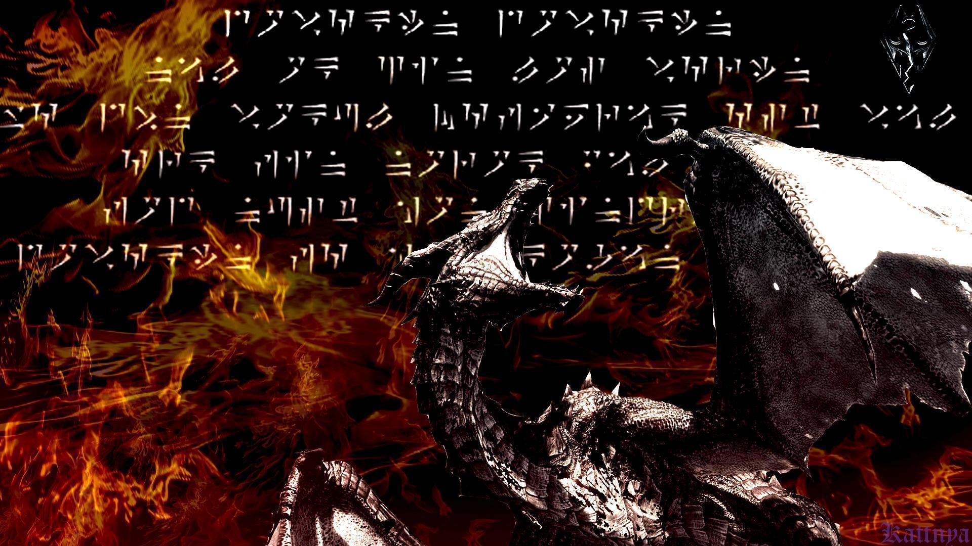 Skyrim Dragon wallpaper