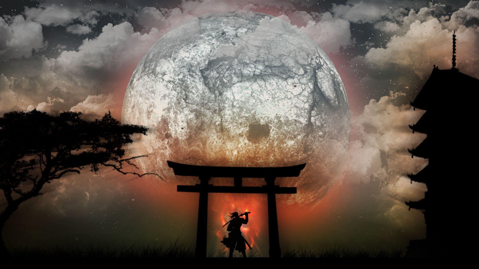 Night samurai Wallpaper #