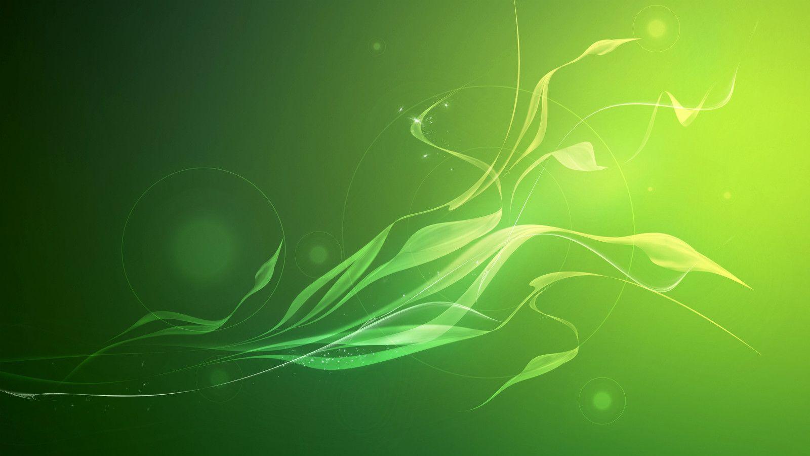 Abstract Green Background Wallpaper HD