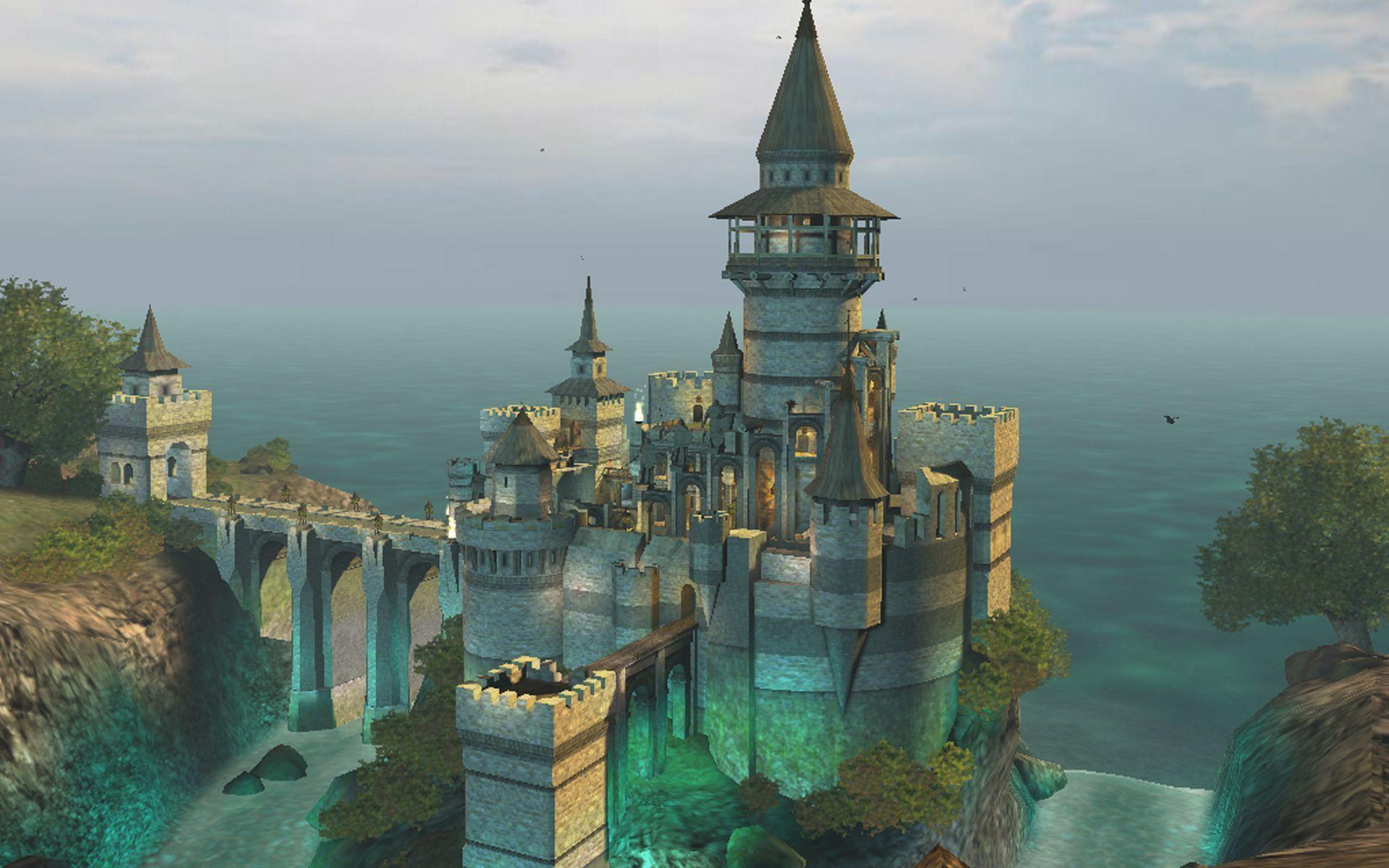 Fantasy Castle Wide Desktop Wallpaper