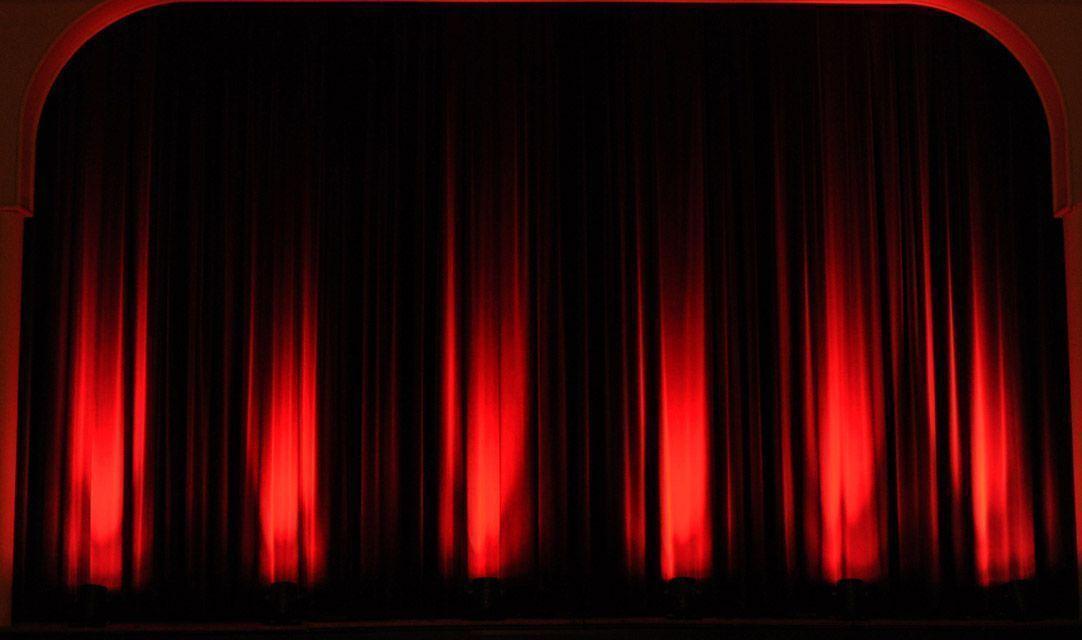 Red Curtain Background Theatre Stage. Tattoo Drawing Pics