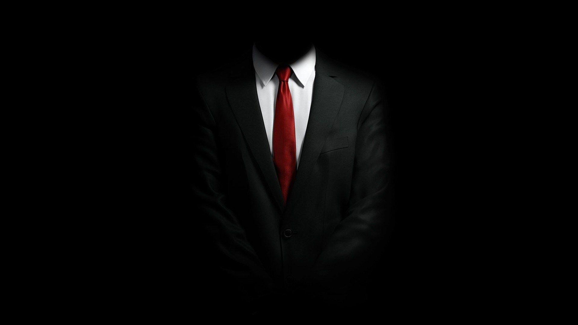 Black Suit White Shirt Red Tie Style HD Wallpaper