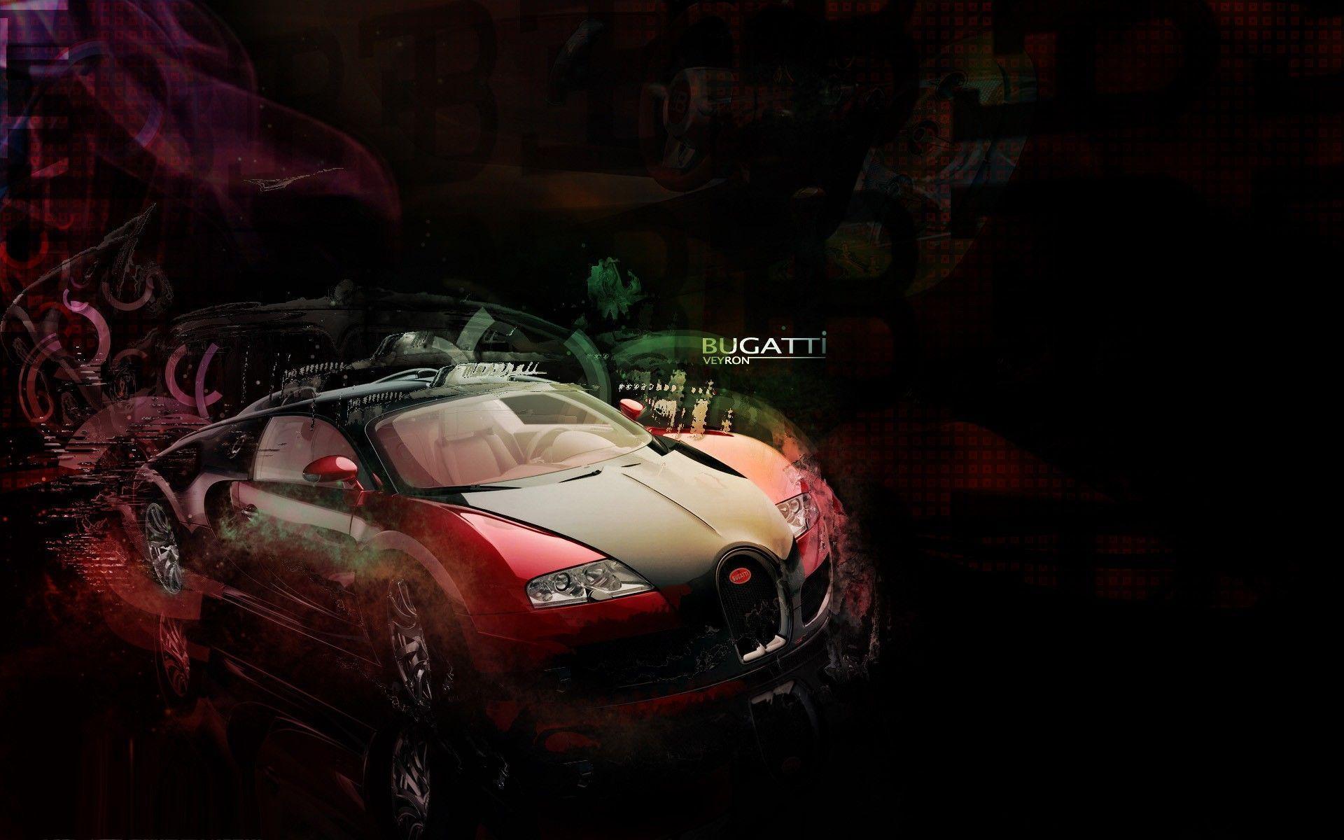 Bugatti Veyron Supercar Red Exclusive HD Wallpaper