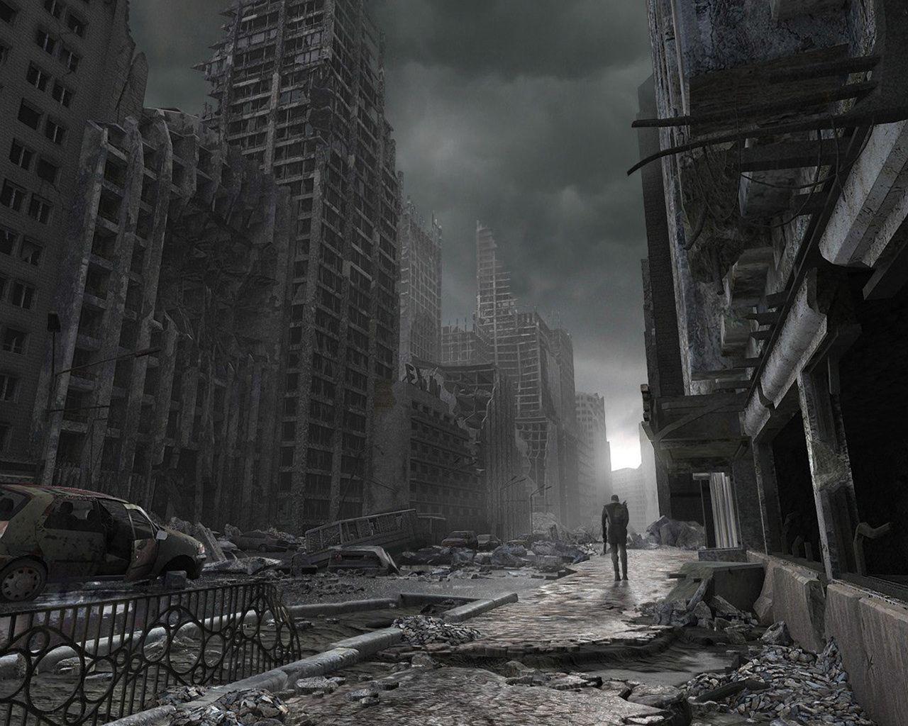 Post Apocalyptic City HD iPad Wallpaper 48617