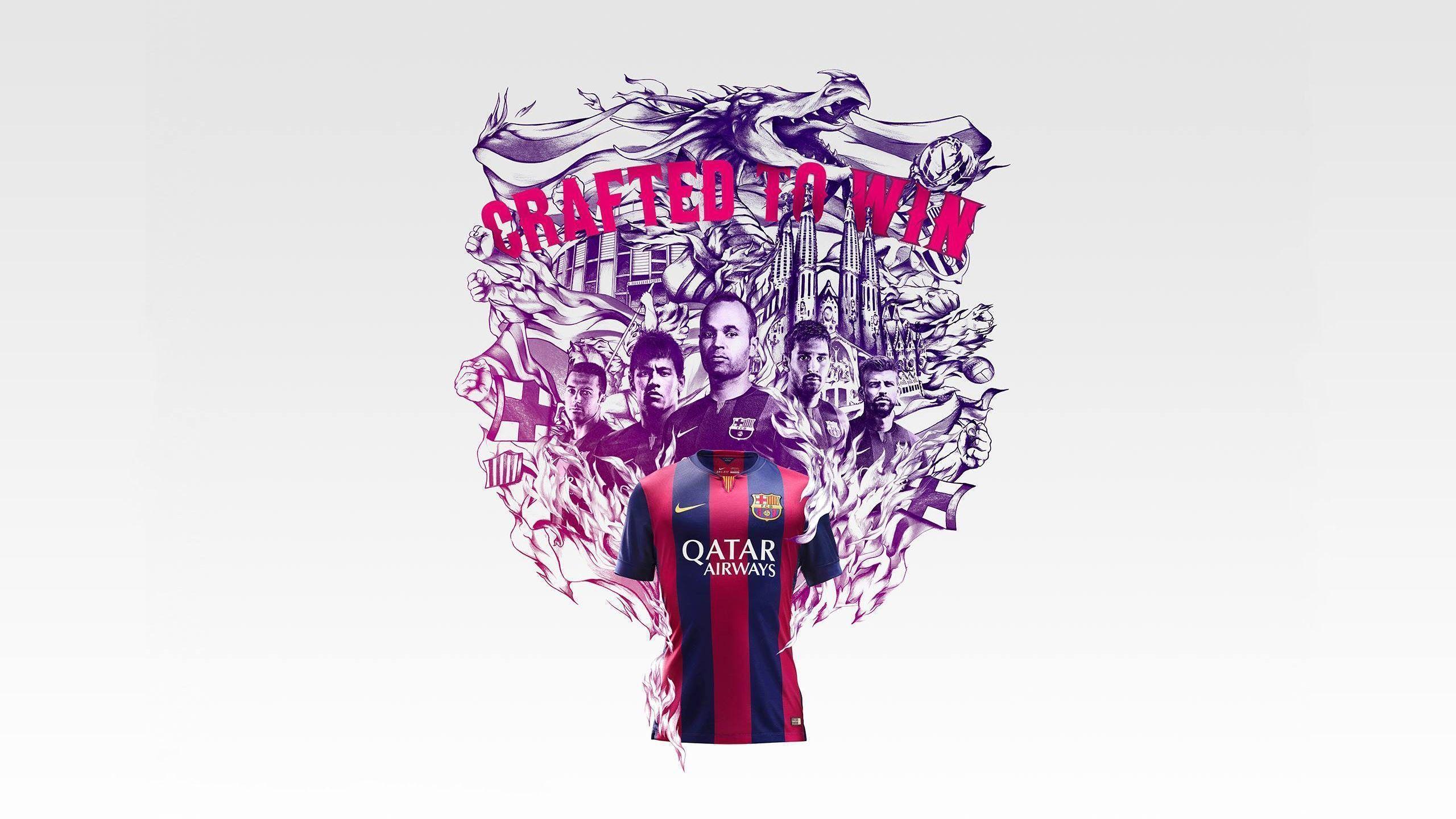 FC Barcelona 2014 2015 New Nike Home Jersey Wallpaper Wide Or HD