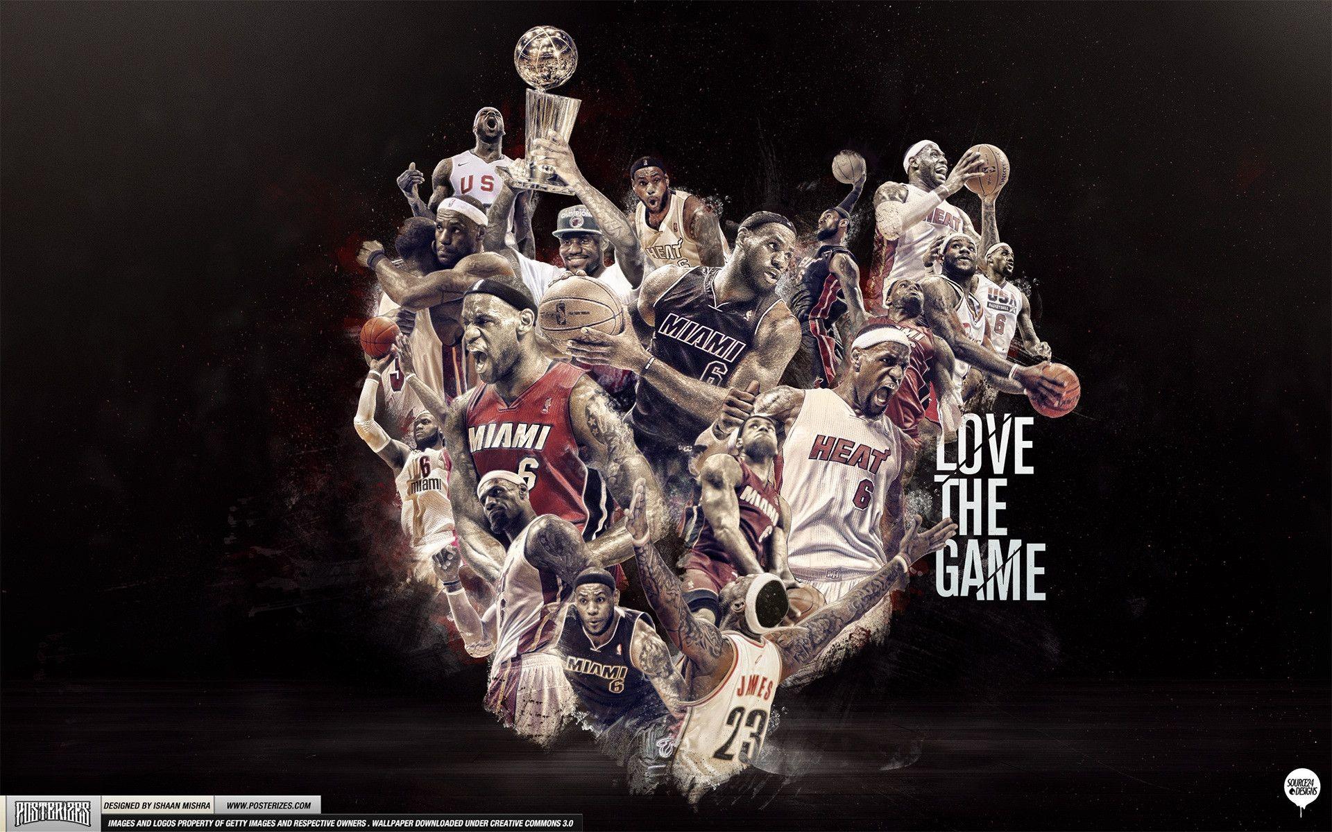 LeBron James &;Love the Game&; Wallpaper. Posterizes. NBA