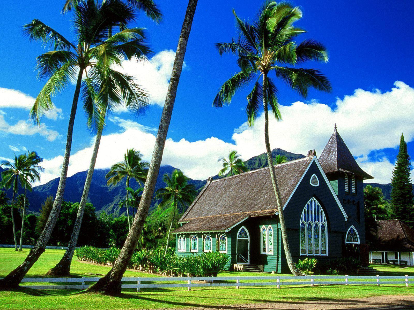 Waioli Huiia Church Hawaii Wallpaper