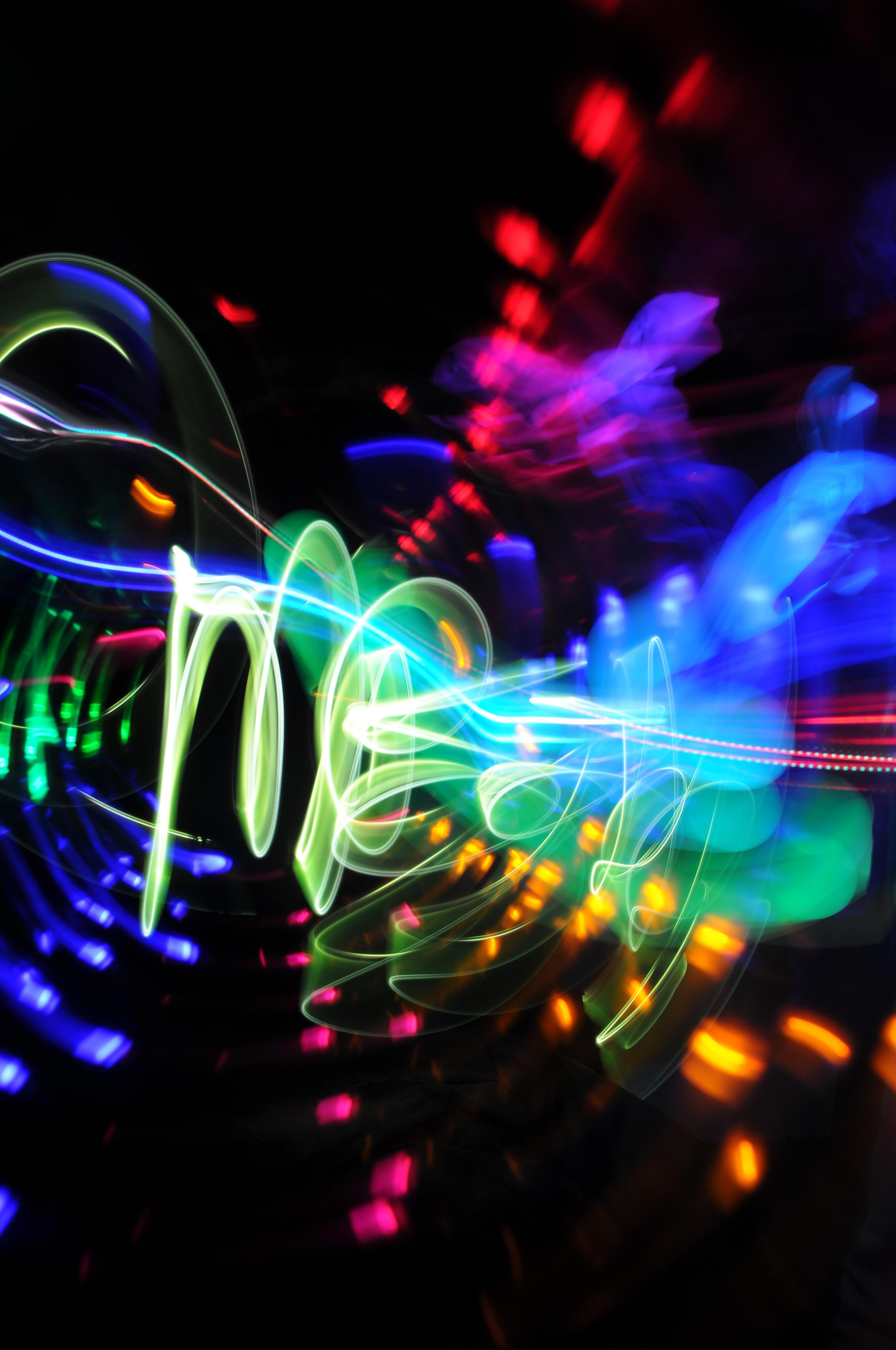 abstract light painting