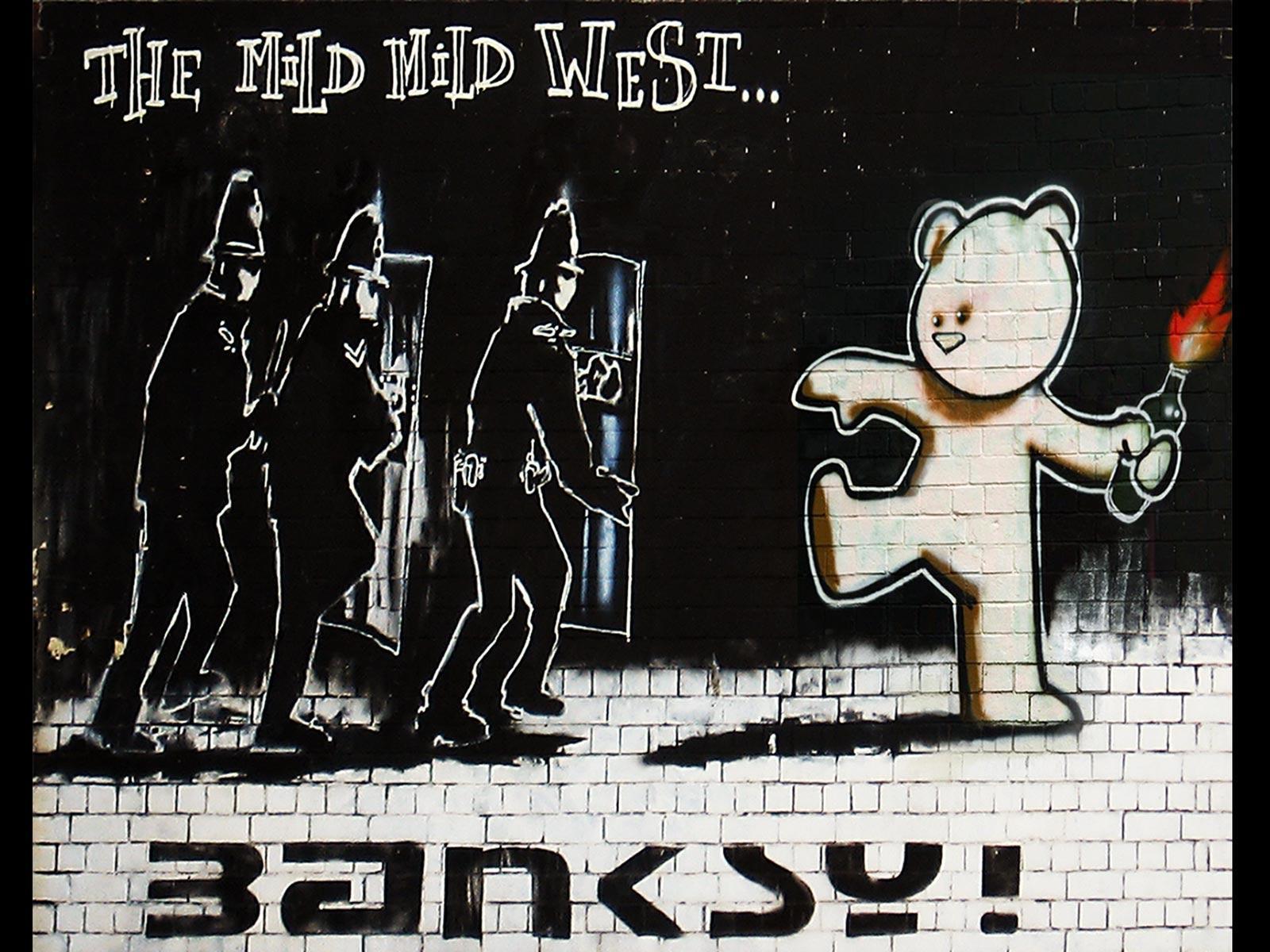 Mild Mild West Banksy Wallpaper