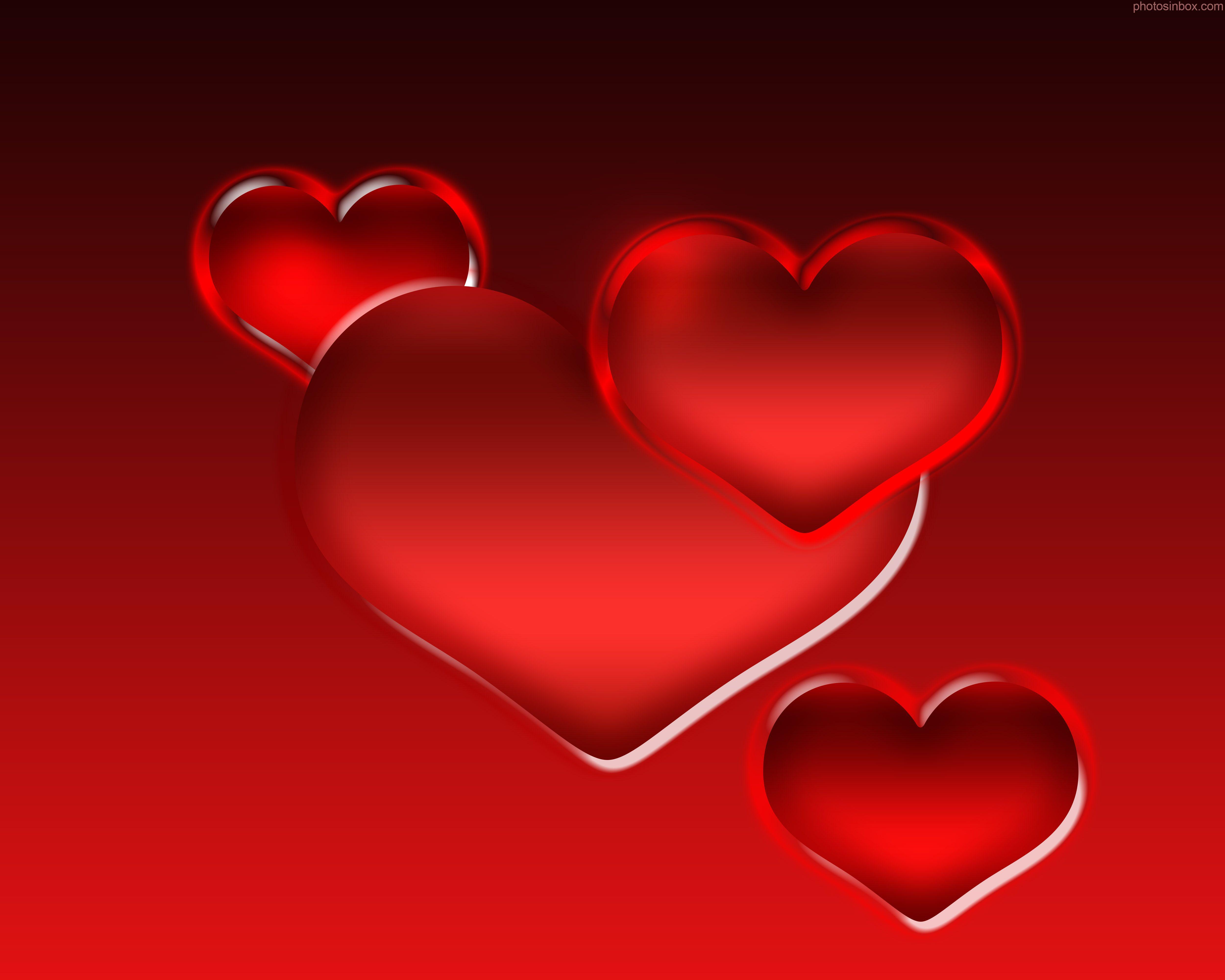 16 Stunning Red Heart With Black Background Wallpaper Box