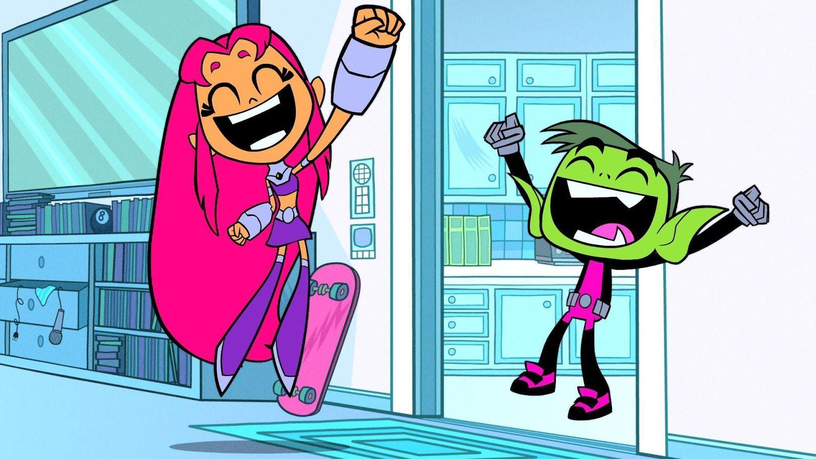 Clips and image from Beware the Batman and Teen Titans Go