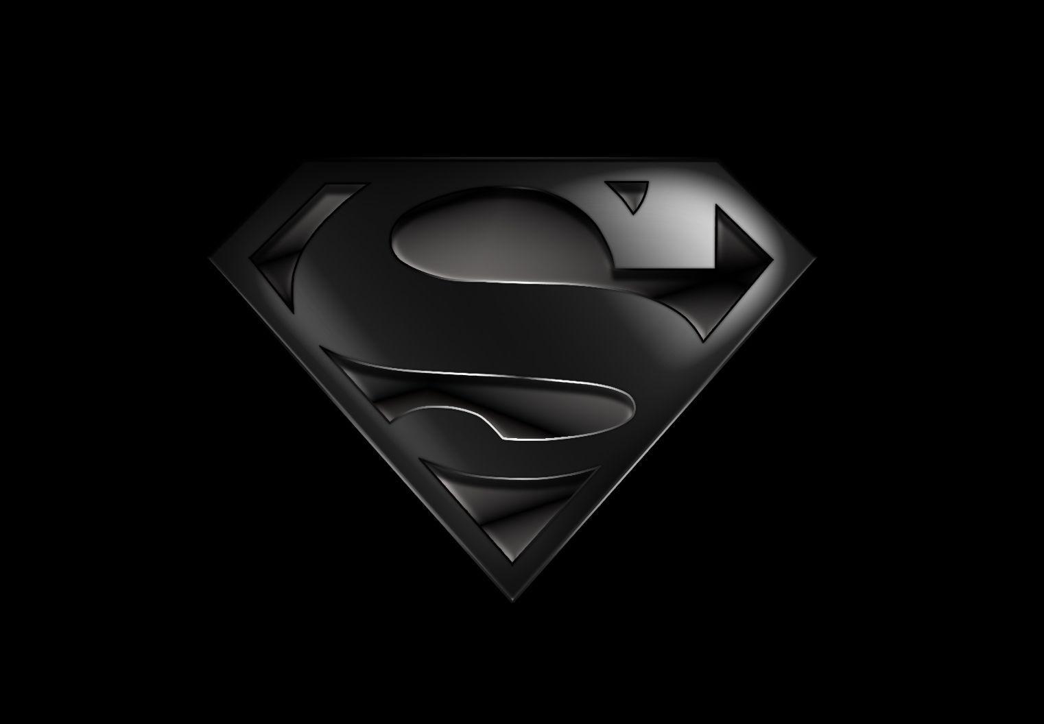 Pix For > Superman Logo Wallpaper HD Black