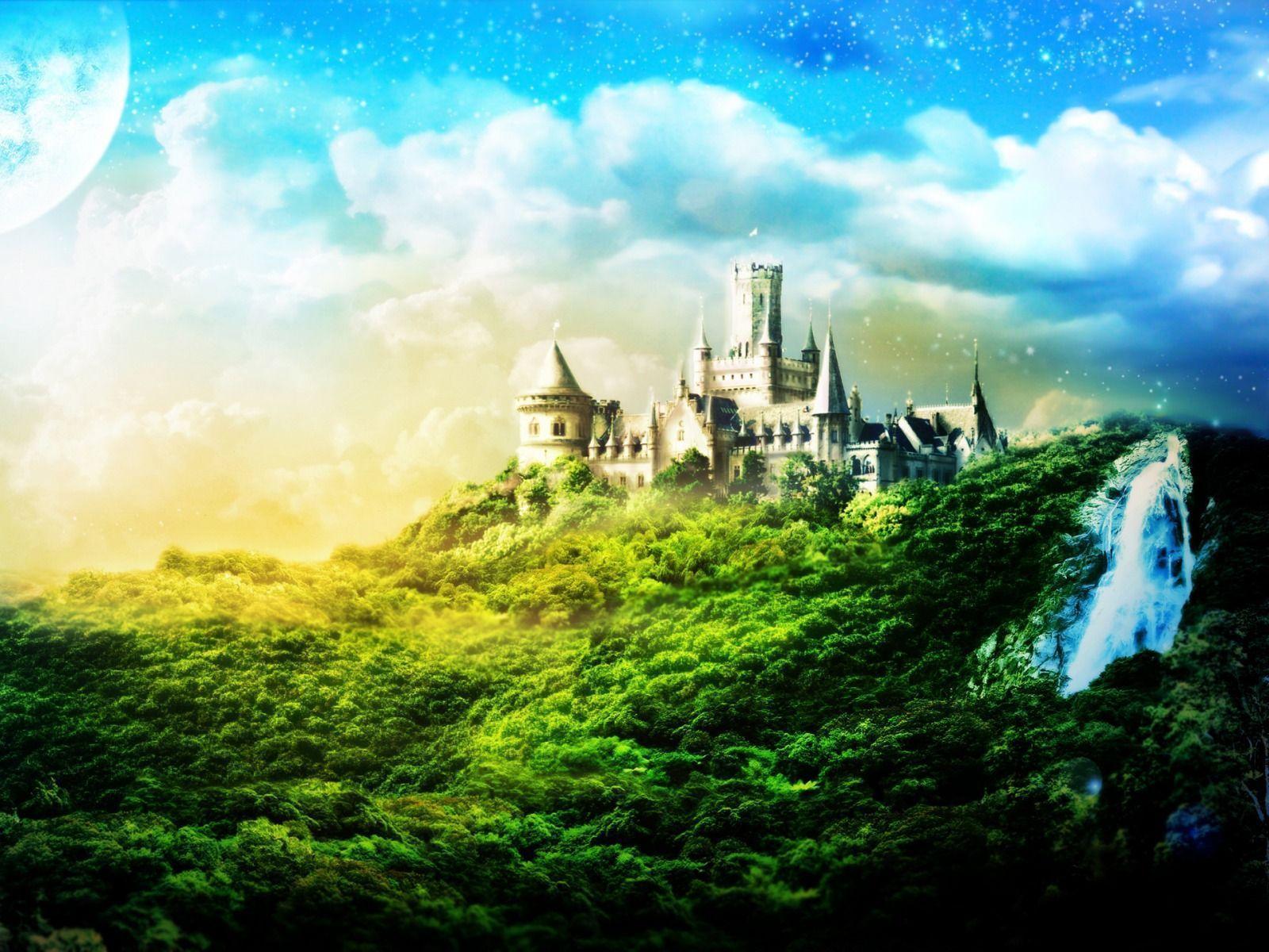 Wallpaper For > Cool Fantasy Castle Background