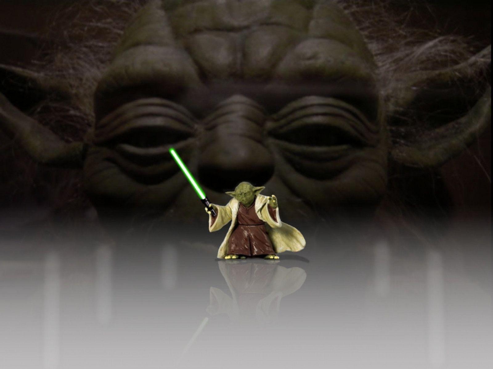 Yoda With Lightsaber 1600