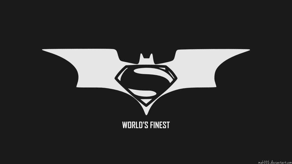 Batman batman man and superman logo