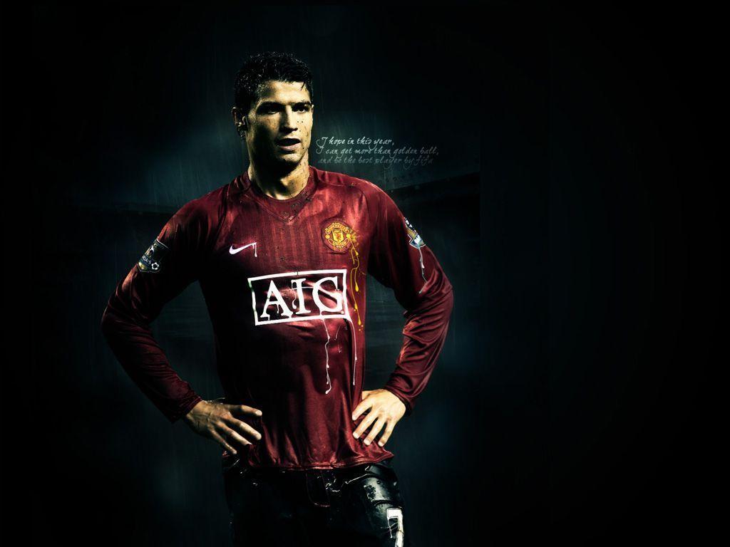 CR7 Cristiano Ronaldo Dark Background Wallpape Wallpaper