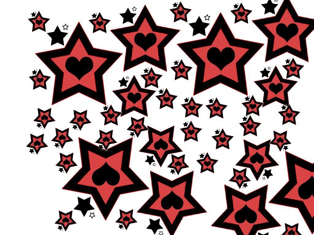 extra cool red black emo stars Wallpaper Background HD Wallpaper