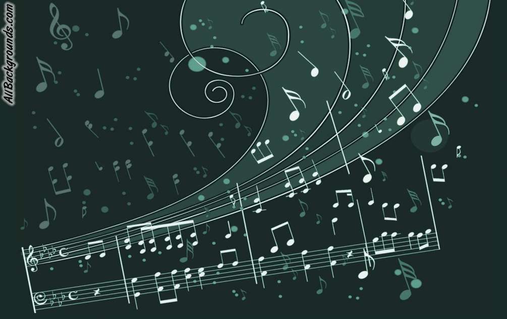 Awesome Music Notes Background & Myspace Background