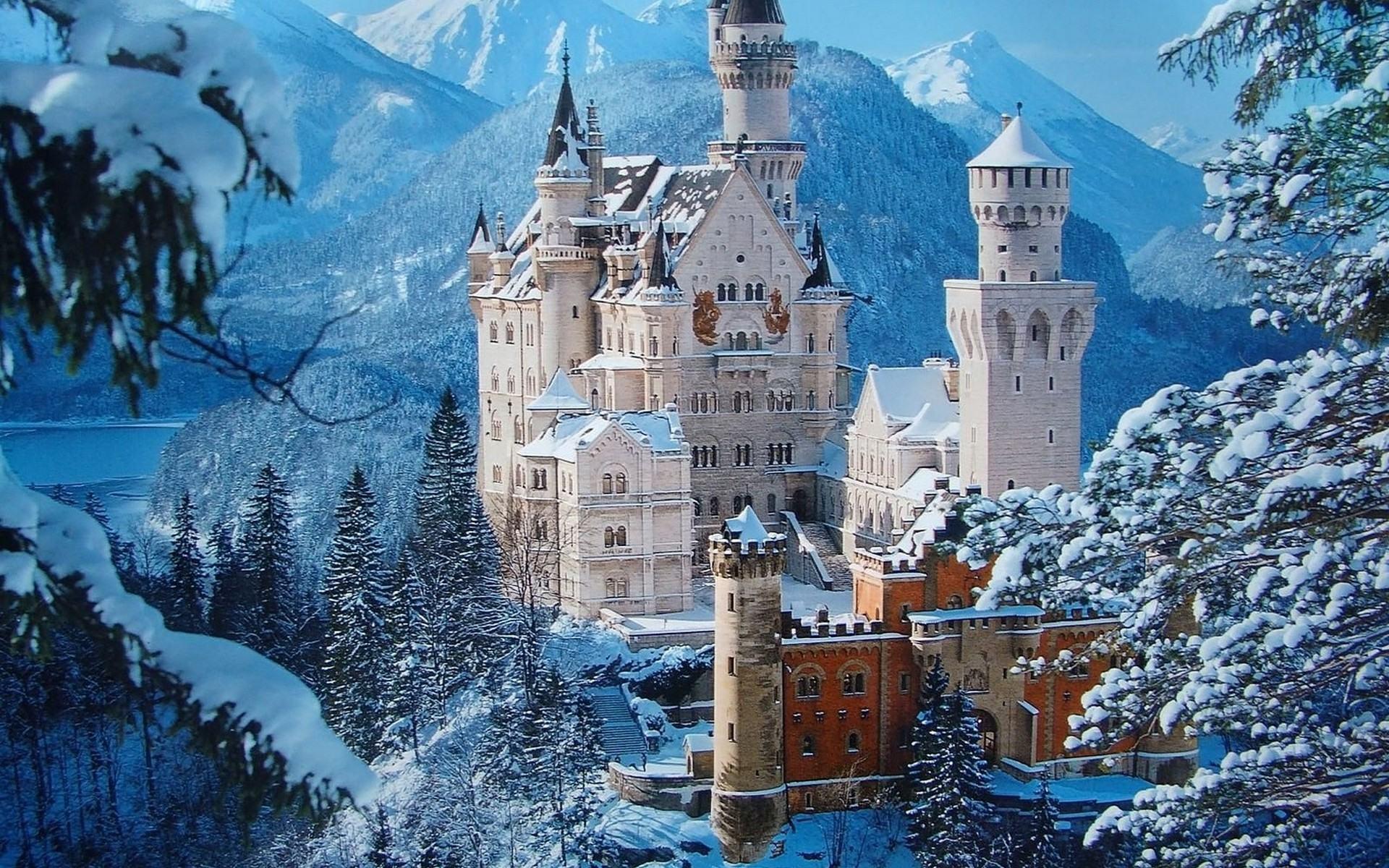 Winter Castle Desktop Wallpaper HD Wallpaper & Background Castl