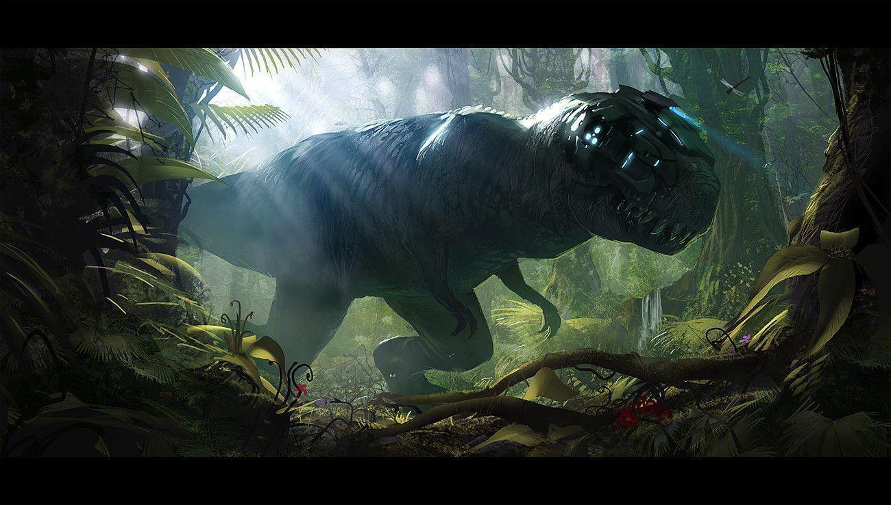 Wallpaper For > Jurassic Park T Rex Wallpaper