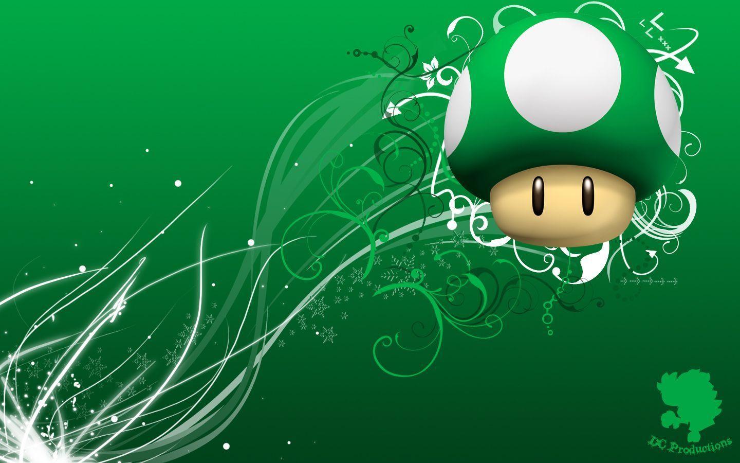 Mario 1up Mushroom Wallpaper Image & Picture