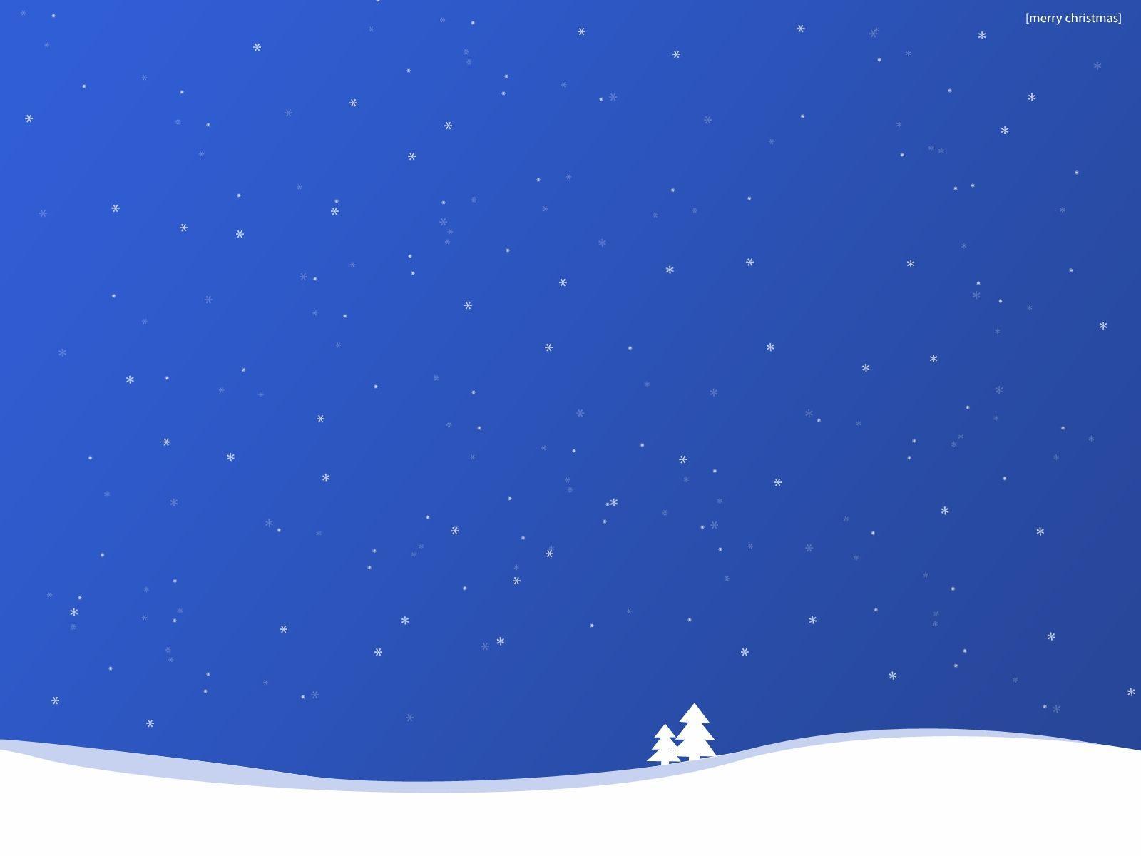 Free Snowy Christmas Desktop Wallpaper