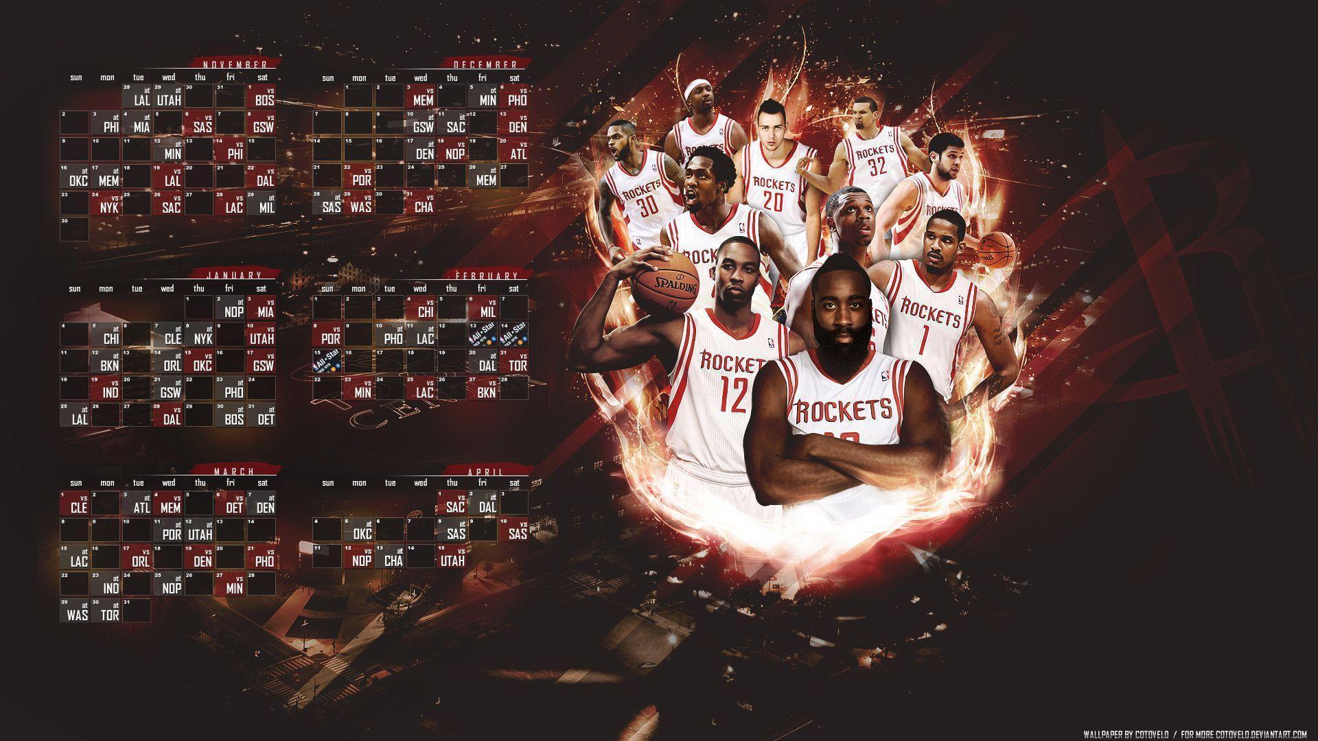Houston Rockets 2014 2015 Schedule Wallpaper