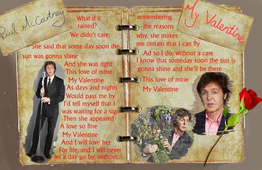 Paul McCartney My Valentine Wallpaper