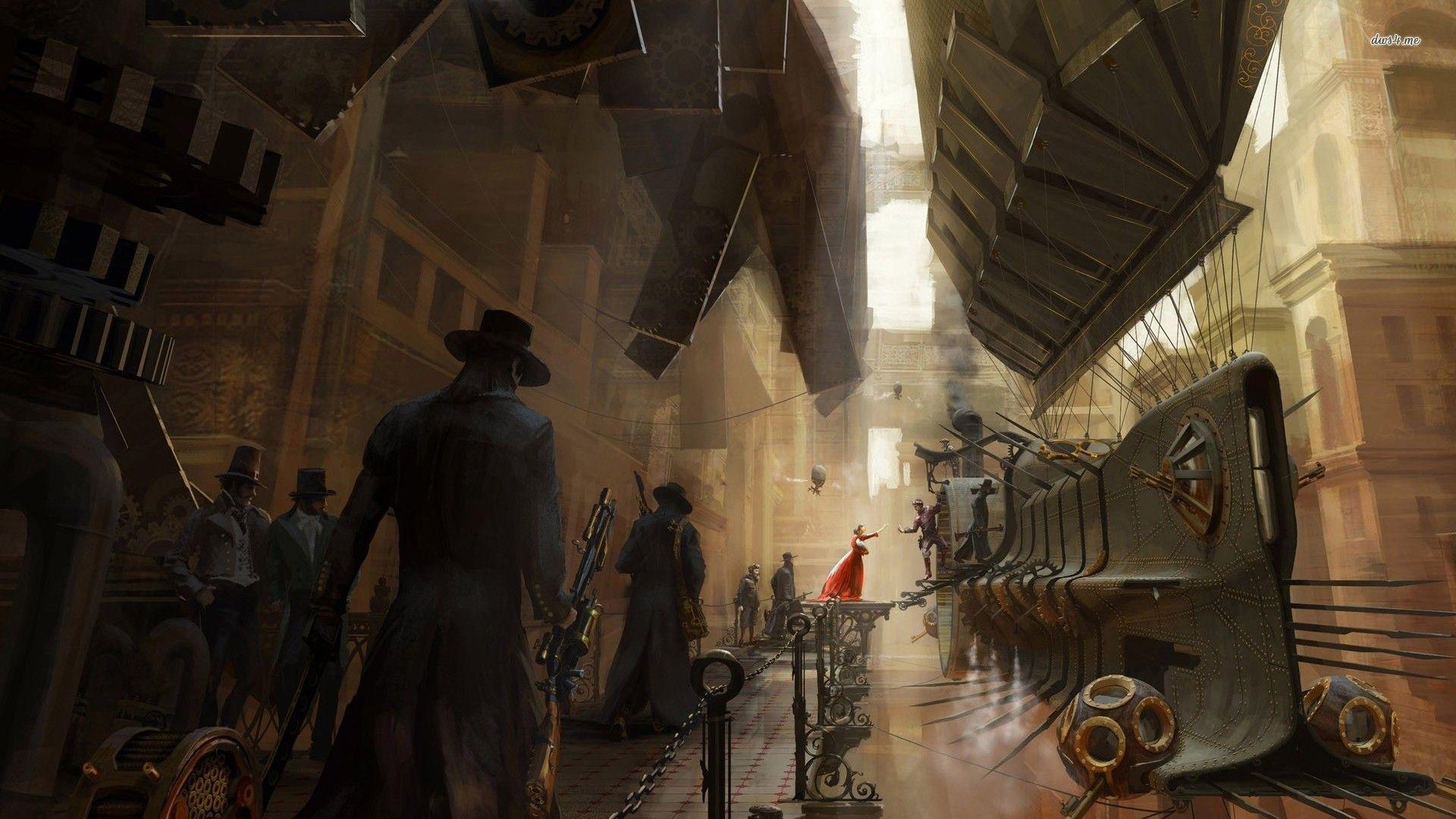 Steampunk City Wallpaper 1920x1080