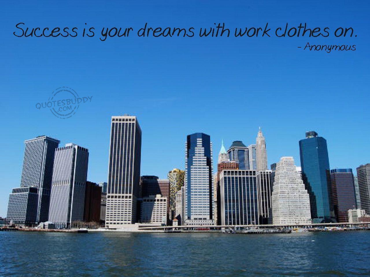 Motivational Wallpaper on Success: Success is your dreams