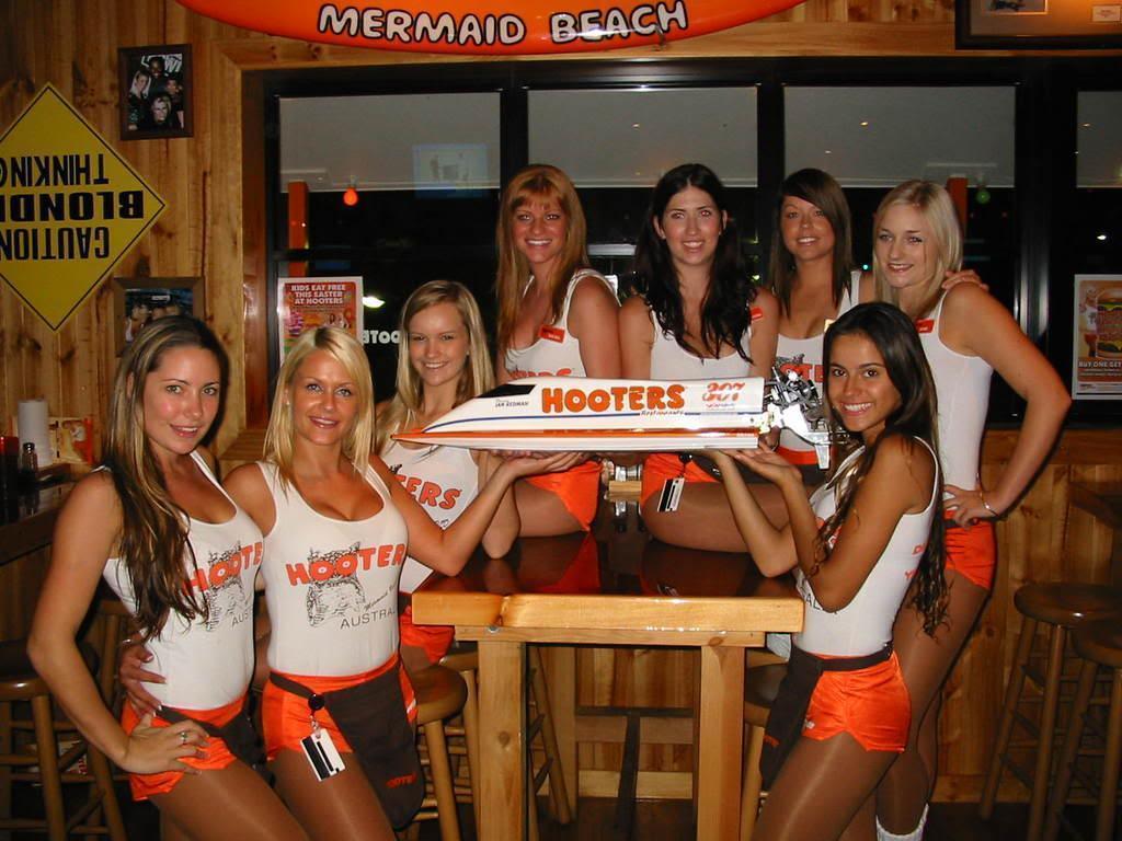 Some Of The Girls At HOOTERS From Mermaid Beach QLD Photo