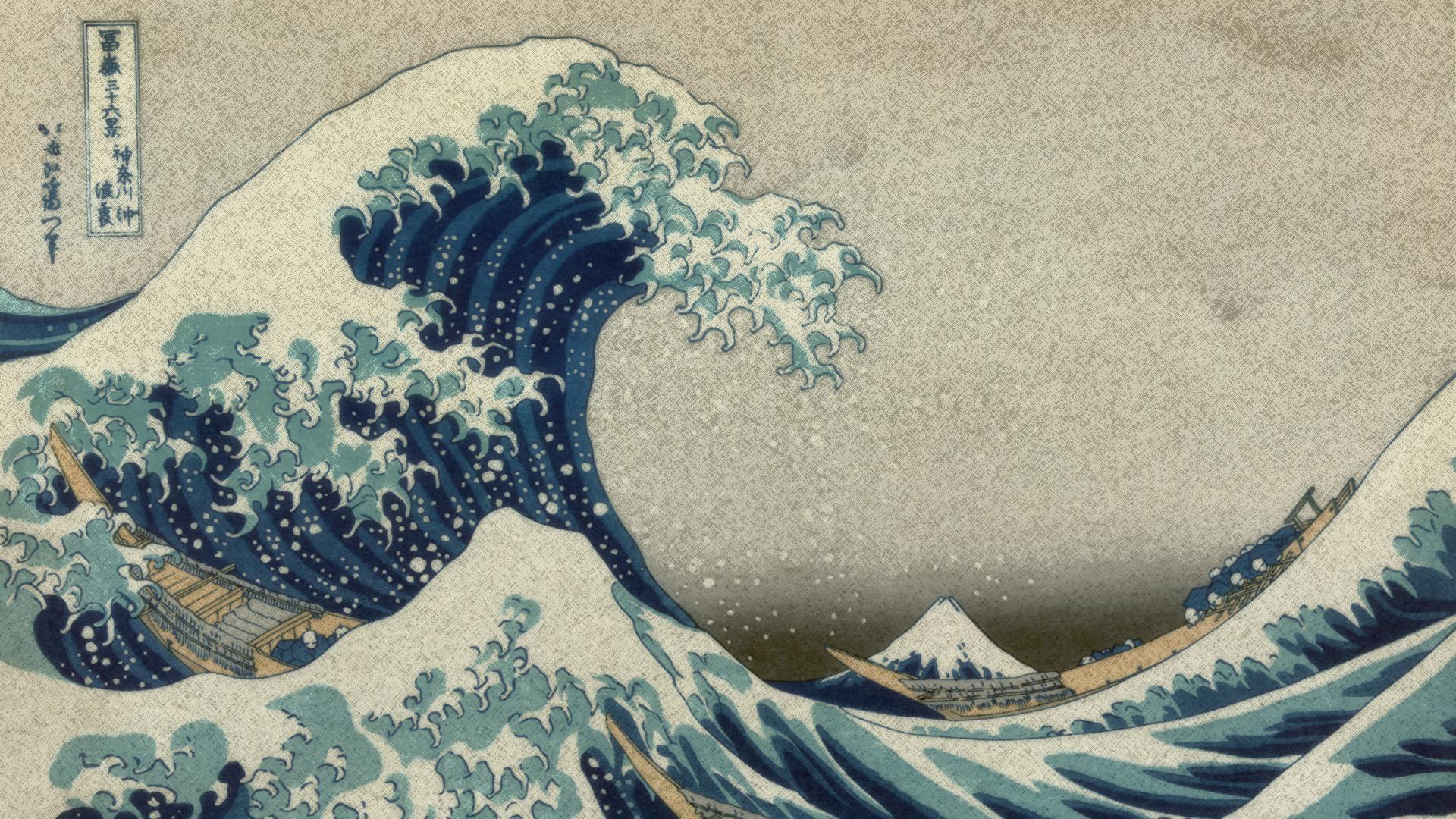 Pix For > The Great Wave Off Kanagawa Wallpaper