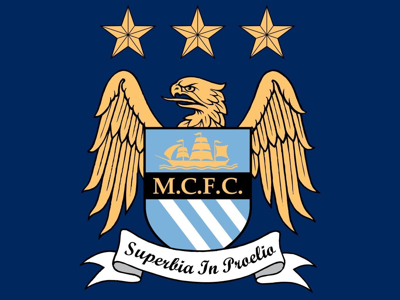 Manchester City Logo High Resolution Wallpaper Desktop Background