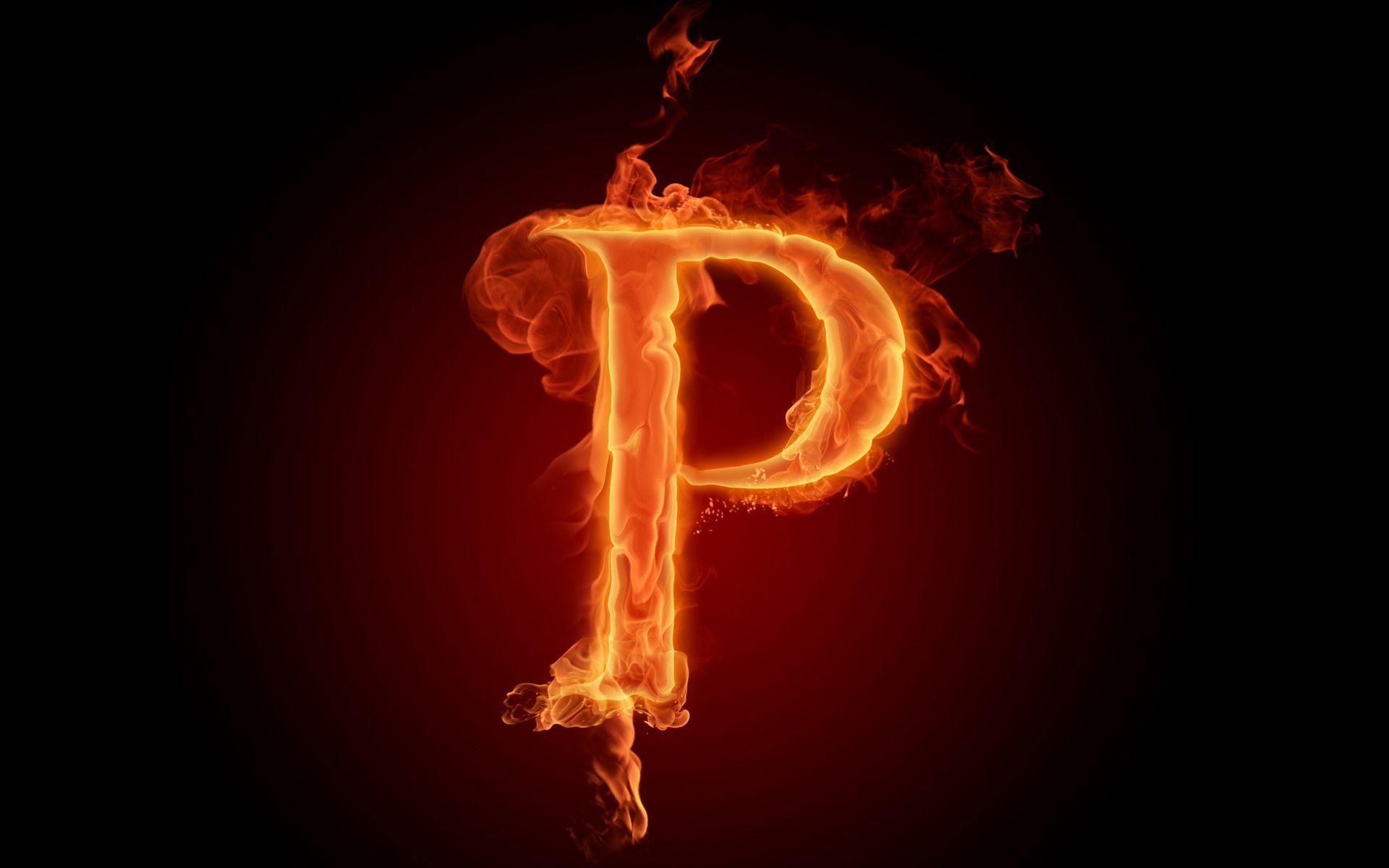 The fiery English alphabet picture P Wallpaper Wallpaper 73630