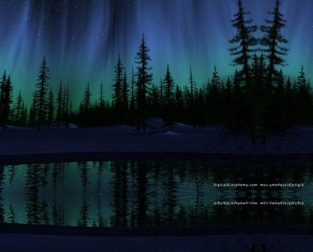 Northern Lights Background Photo