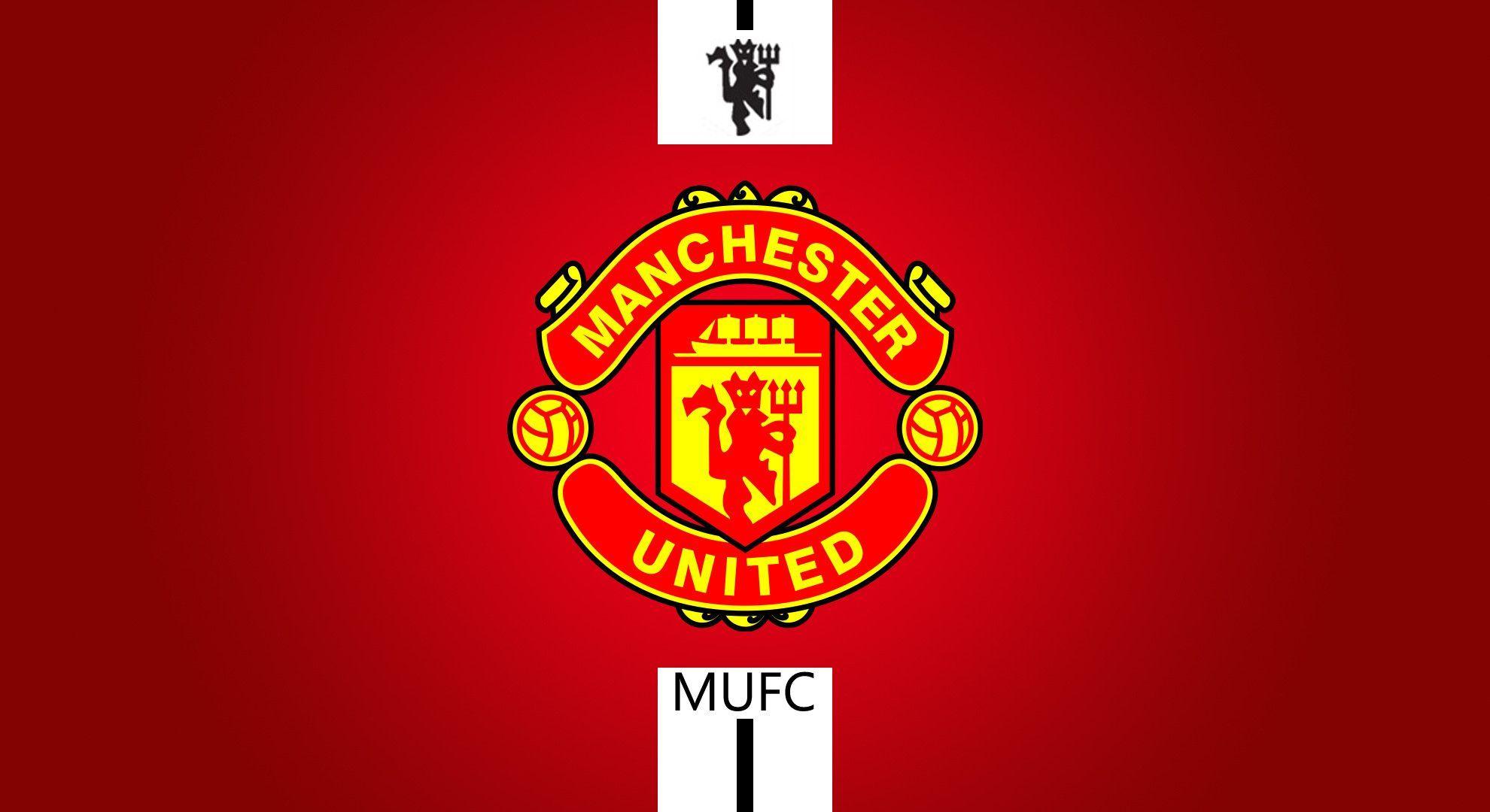 Manchester United 3D Logo Desktop Wallpaper Wallpaper