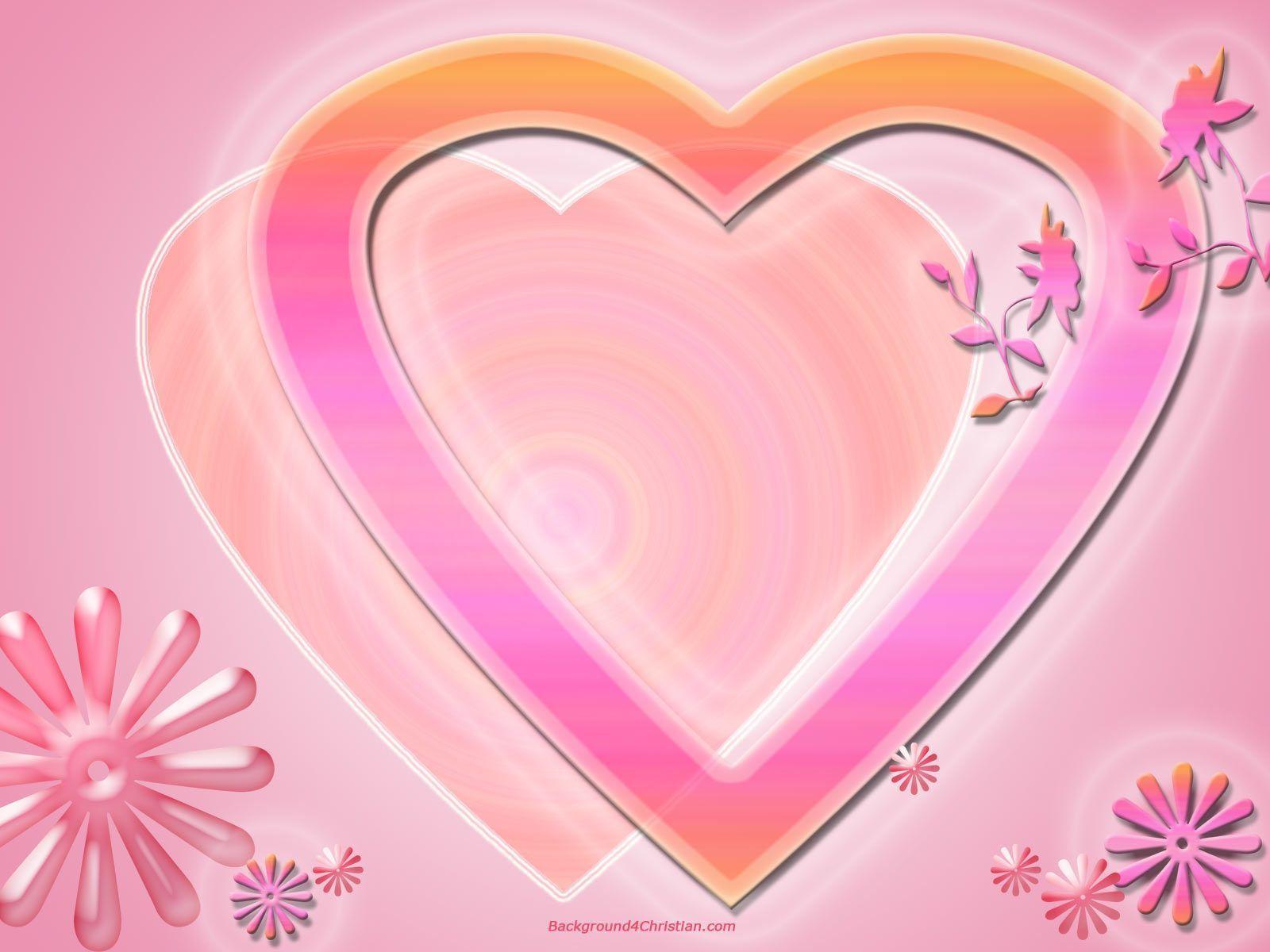 Pink Love Heart Picture Image Wallpaper Wallpaper computer