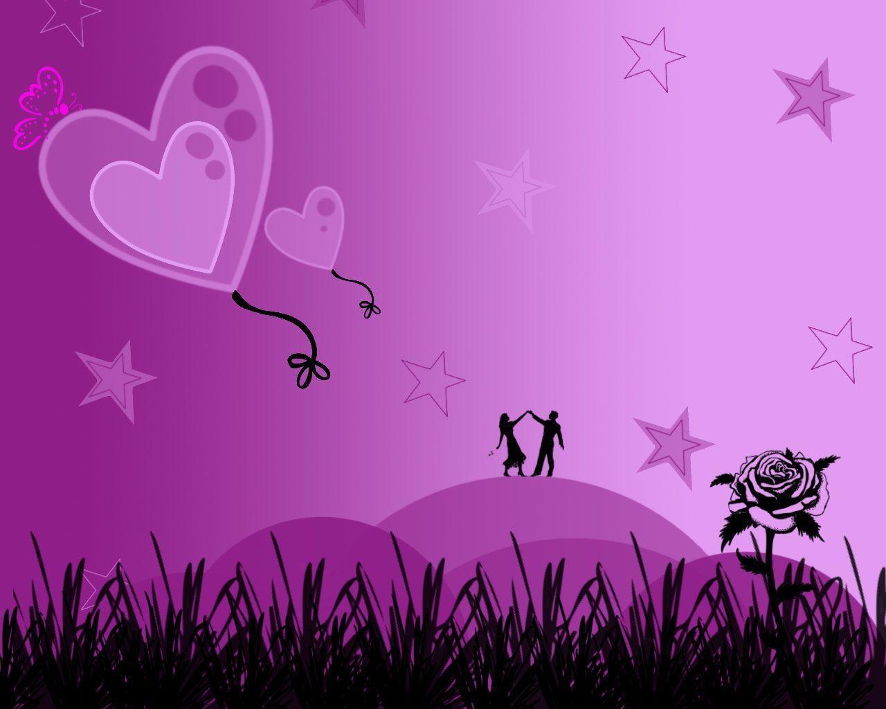 Purple Love Wallpaper 45740 HD Picture. Top Wallpaper Desktop