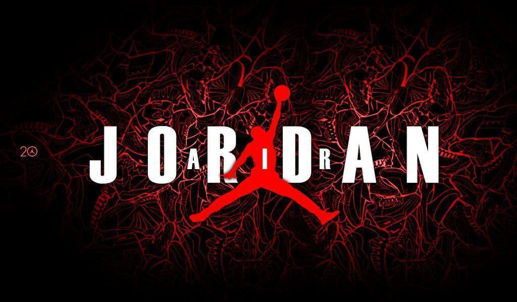Michael Jordan Logo Red Widescreen 2 HD Wallpaper. Hdimges
