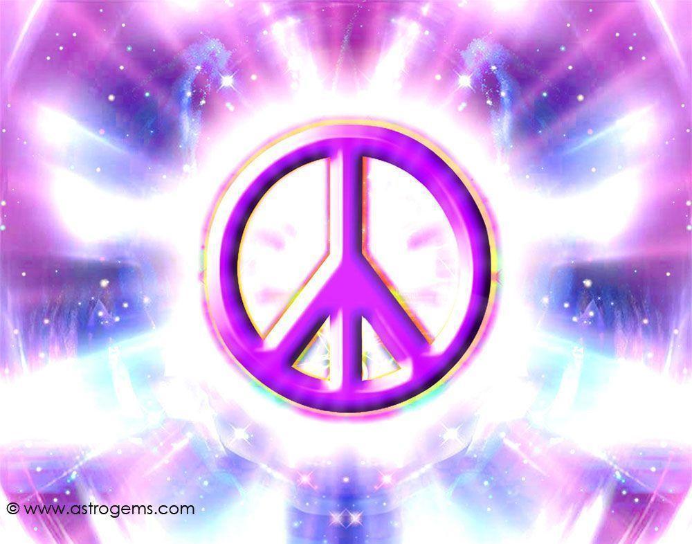 Logos For > Purple Peace Sign Wallpaper