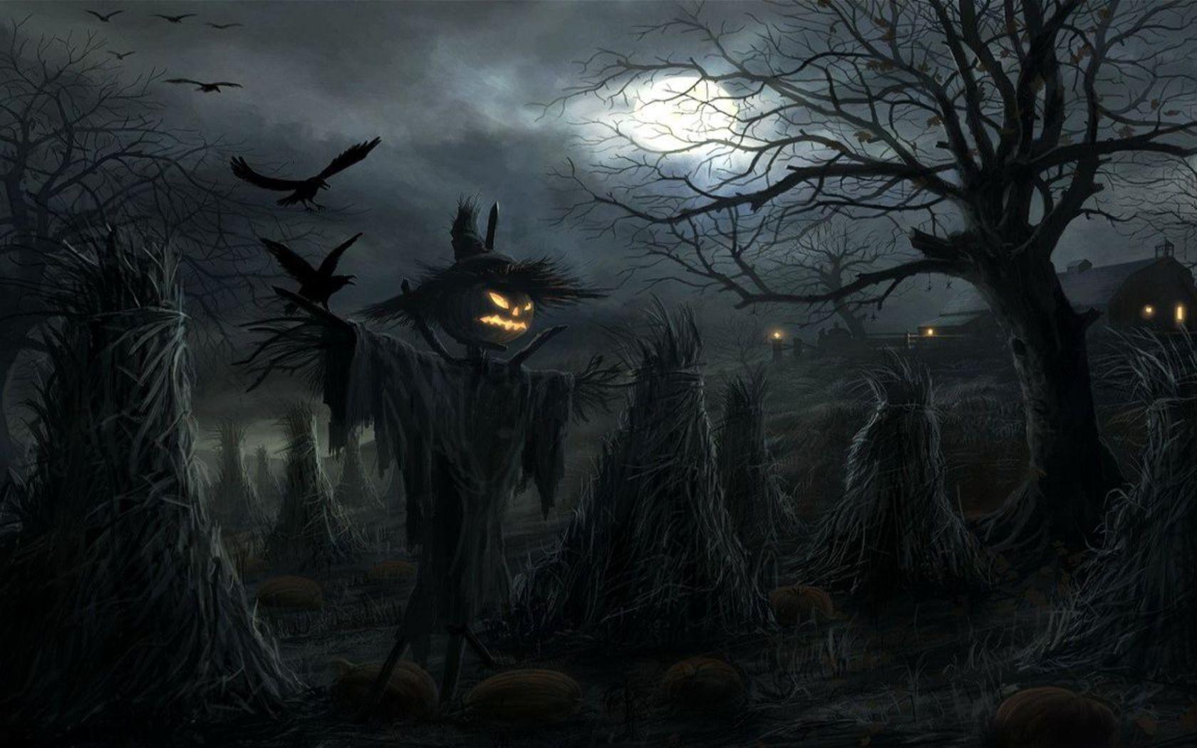 Scary Night. Halloween Wallpaper 2014